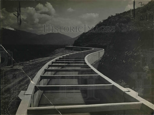 Press Photo Strawberry Valley Irrigation in Utah High line canal. - Historic Images
