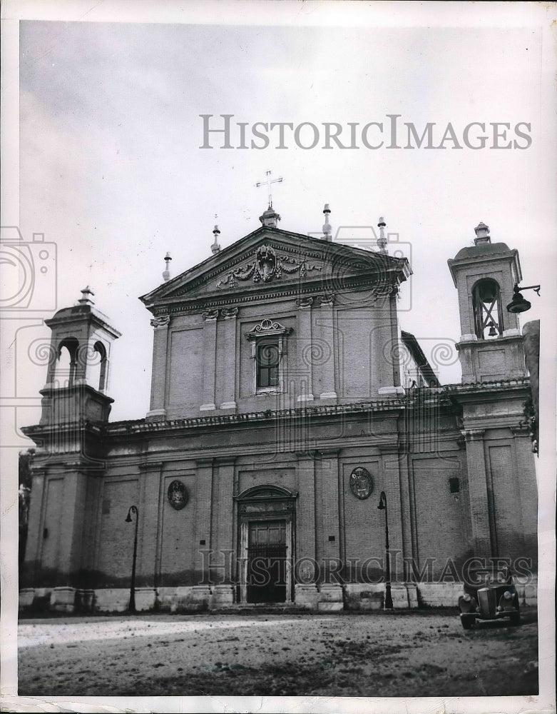 1953 Press Photo Church Rome St. Anastasia Italy - Historic Images