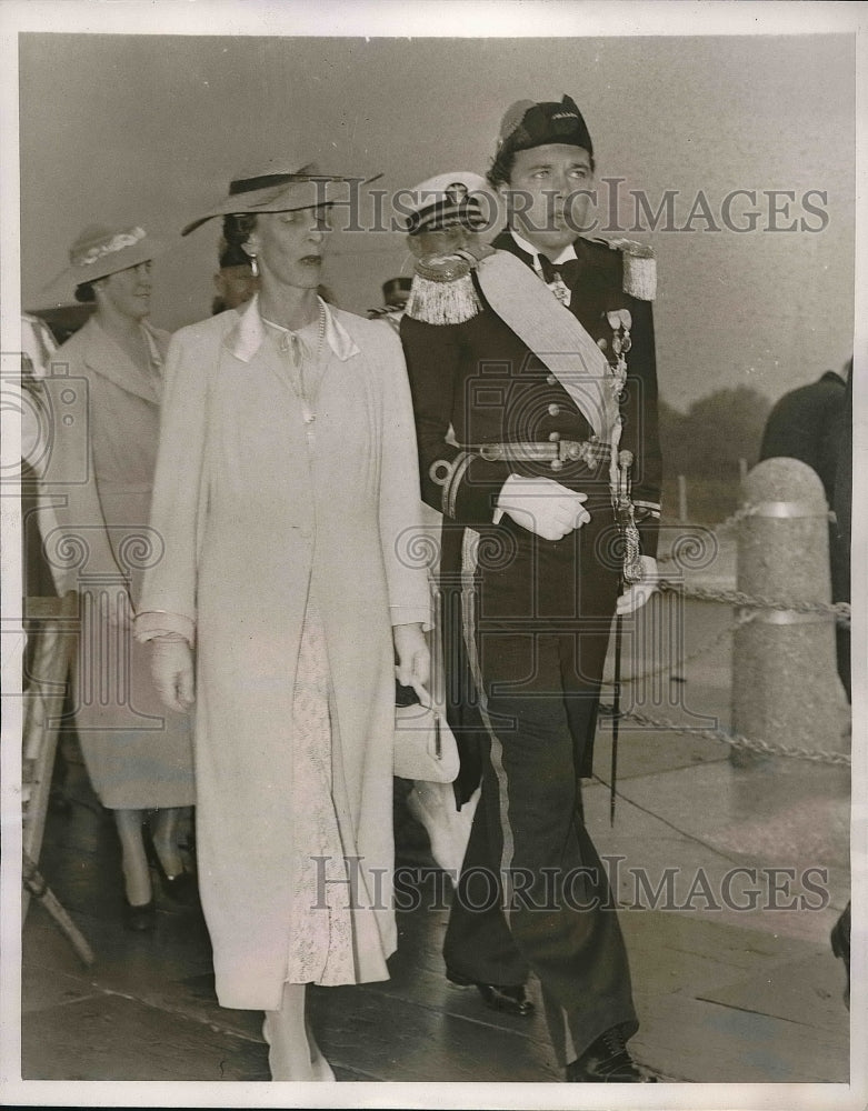 1938 Press Photo Crown Princess Louise and Prince Bertil - Historic Images