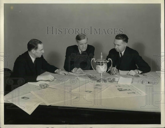 1936 Press Photo Willmott Lewis John Clyde Oswald Kenneth Olson - Historic Images