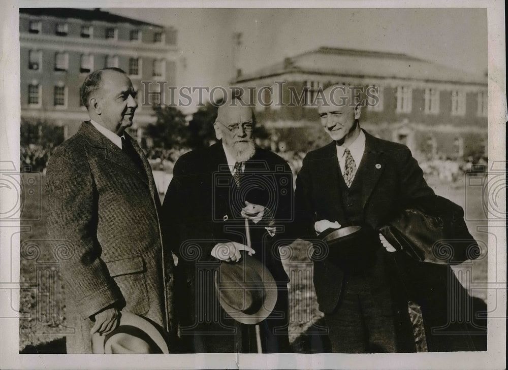 1936 Press Photo Frank L. Moore William Otis Hotche Pres. Deixon Ryan Fox - Historic Images