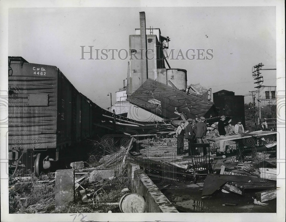 1941 Press Photo Kansas City Mo Tornado Damage - Historic Images