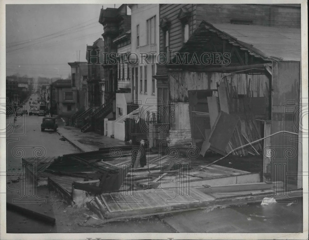 1943 San Francisco Camp at Simon Rain storm-Historic Images