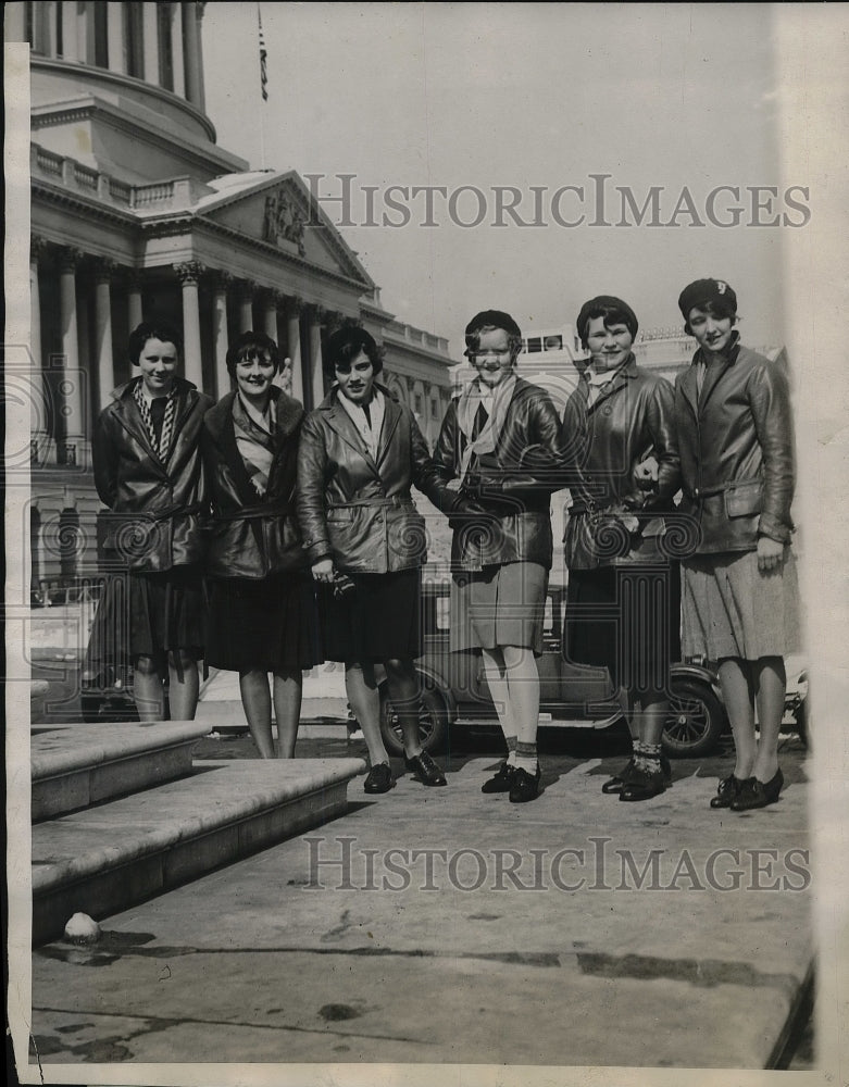 Press Photo Girl pupils of Savage School of Physical Education of New York - Historic Images