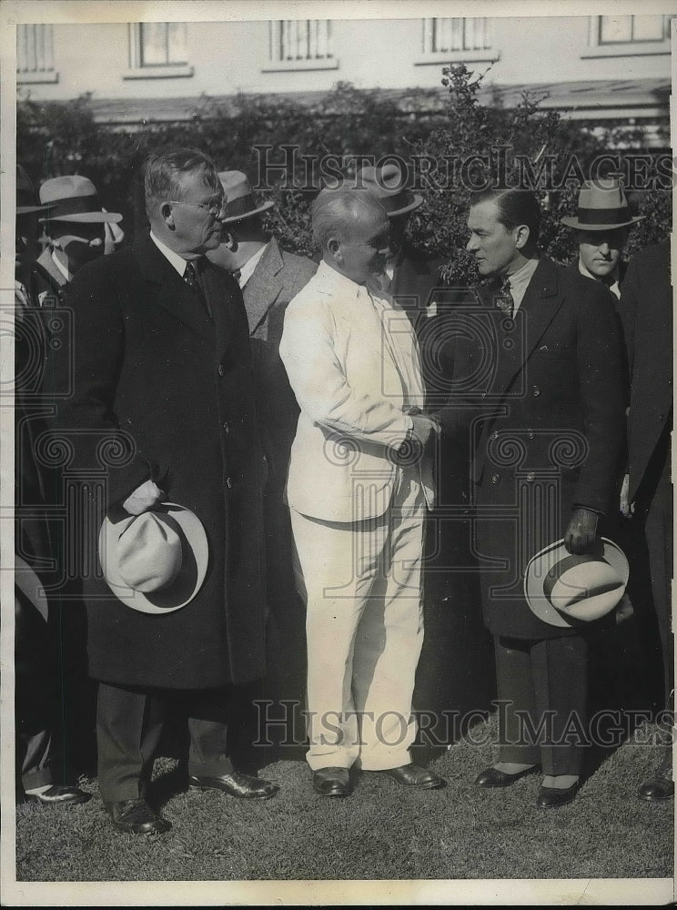 1931 Frank Walsh, Thomas Mooney anbd Mayor James Walker - Historic Images