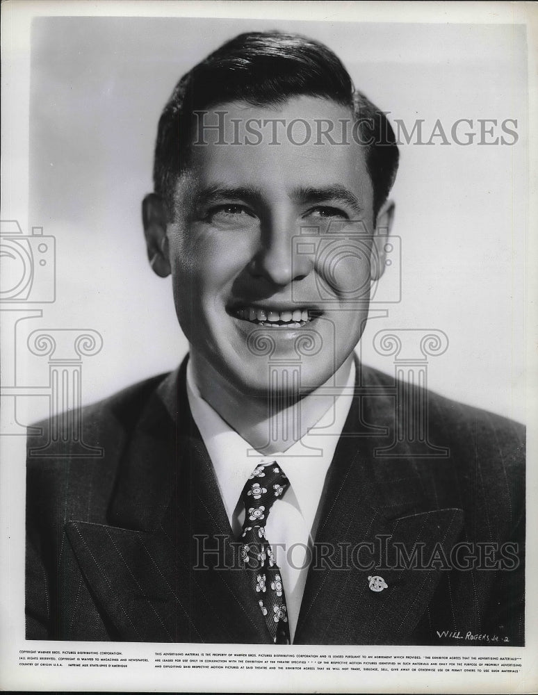 1952 Press Photo Will Rogers, Jr. - Historic Images