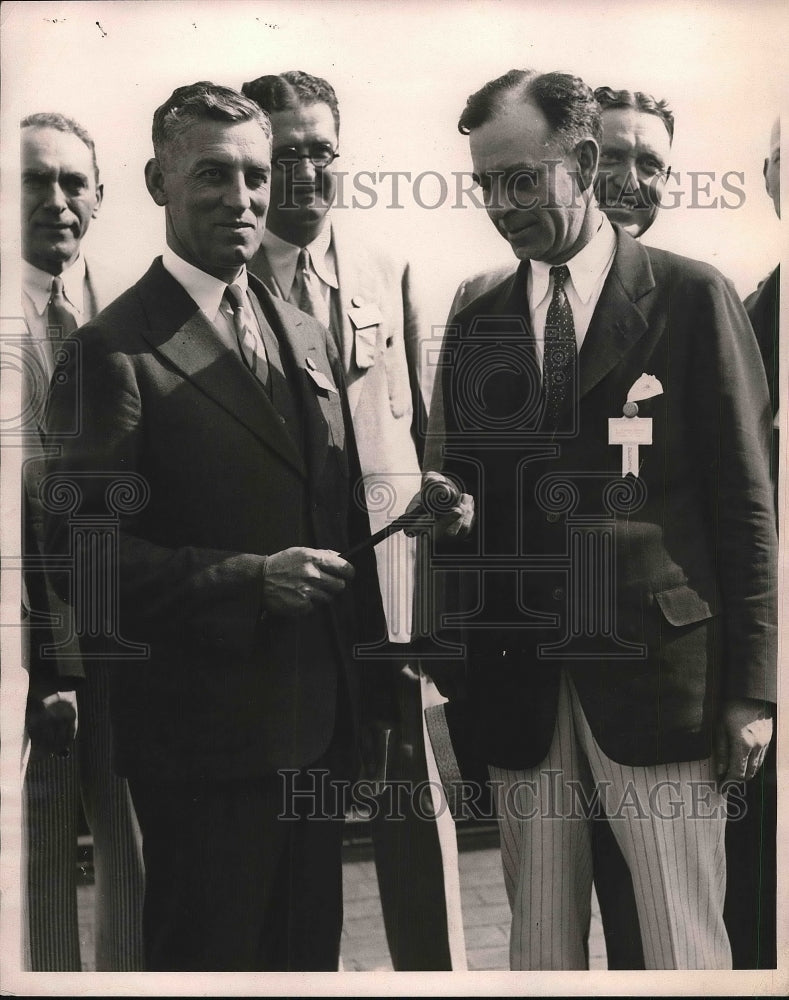 1930 Press Photo Almon E. Roth M. Eugene Newsom Rotary President - Historic Images