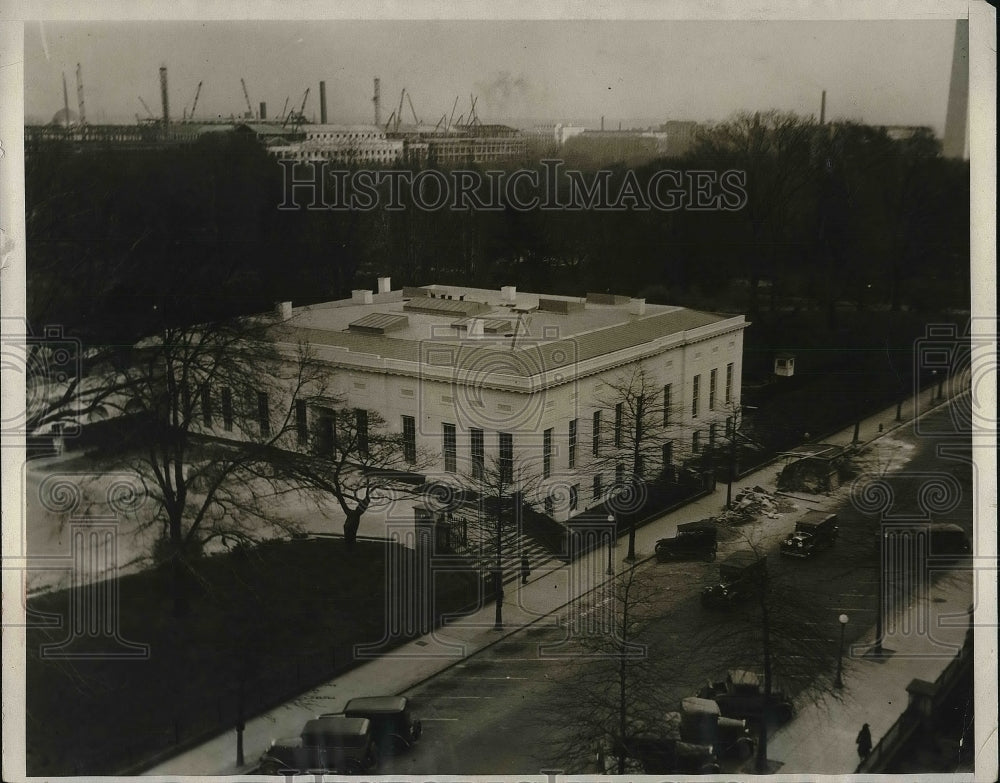 1930 Executive Offices Construction White House Washington D.C.-Historic Images