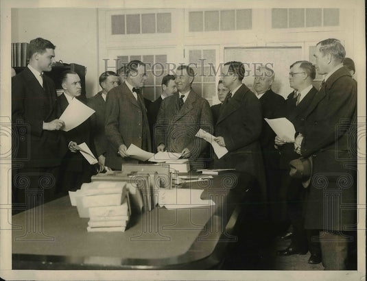 1926 Press Photo Col. George Mitchell, Congressman F. R. Reid, James B. Pond-Historic Images