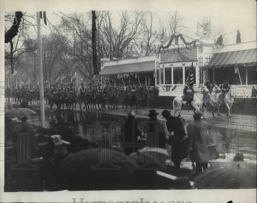 1929 Press Photo View Of President Hoover's Inauguration Parade In Washington - Historic Images