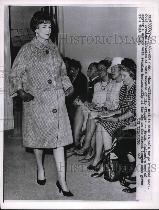 1962 Frank Gallant's new coat which gives illusion of being a suit-Historic Images