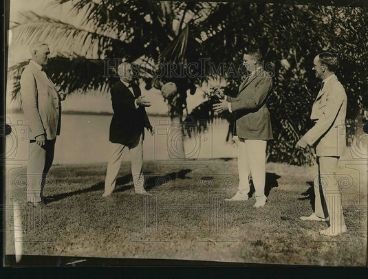 1923 FJ Robinson,S Vaughn,JA Ballard,E Guest in Fla. from Detroit-Historic Images