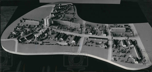 1952 Model of Housing Project for HICOG, The Muffendorfer Project-Historic Images