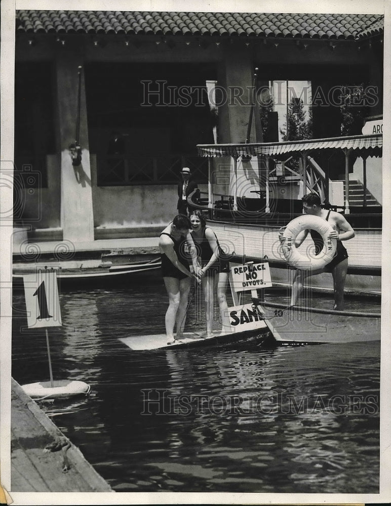 1933 Madelon Singer Club Mascot With Ralph York Standing By-Historic Images