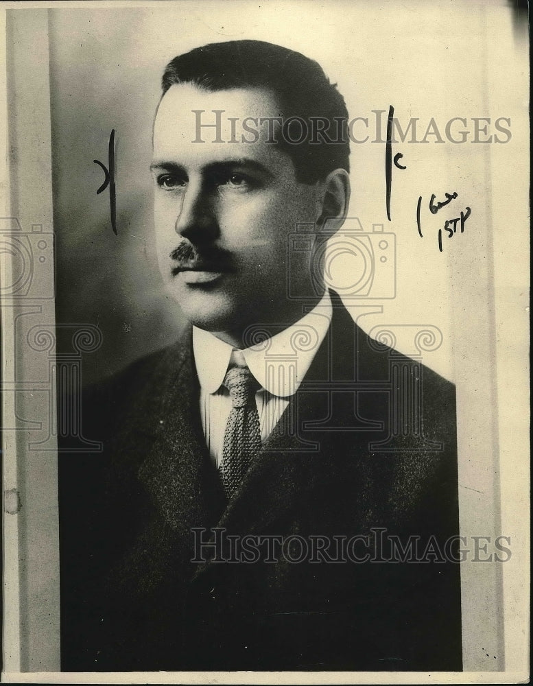 1923 Press Photo JOhn O. Begelow - Historic Images