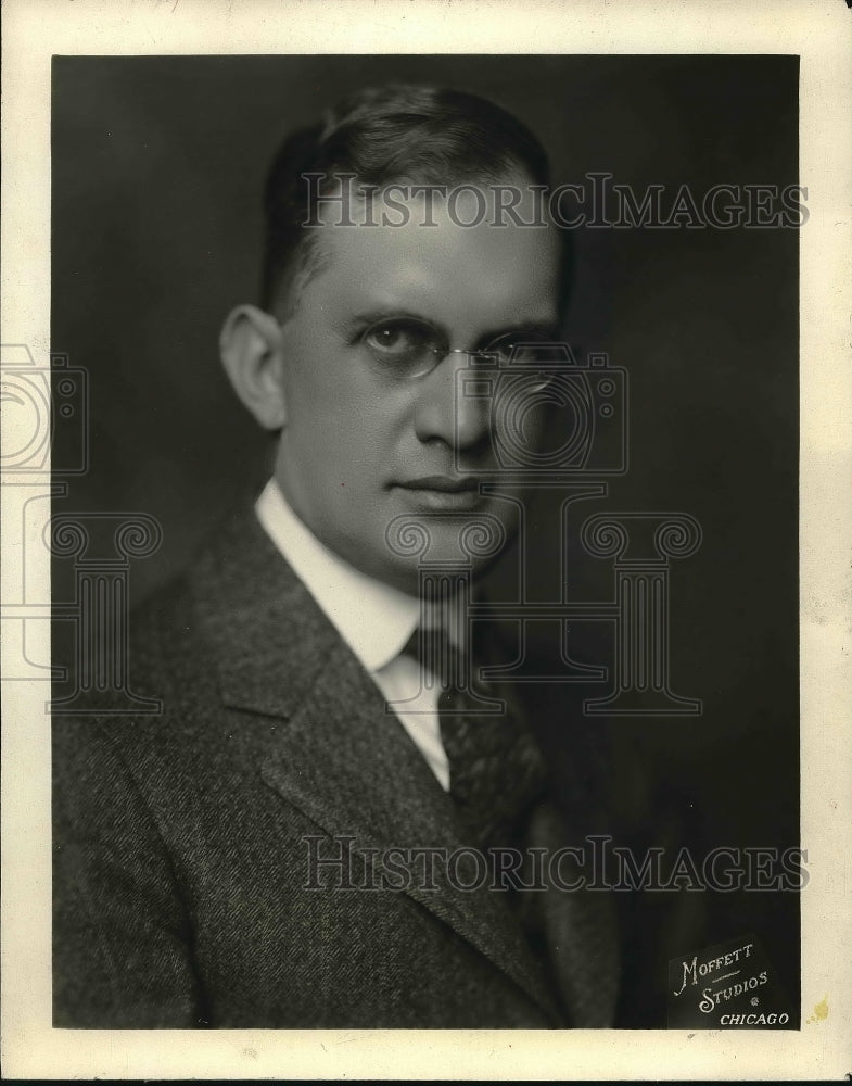 1931 Press Photo Frank Thayer, Pres. of Ccreston, Iowa News Advertiser, Author - Historic Images