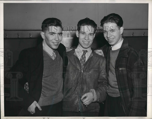 1940 Press Photo Michael J. Gaffin, Daniel J. and Samuel N. Jr.-Historic Images