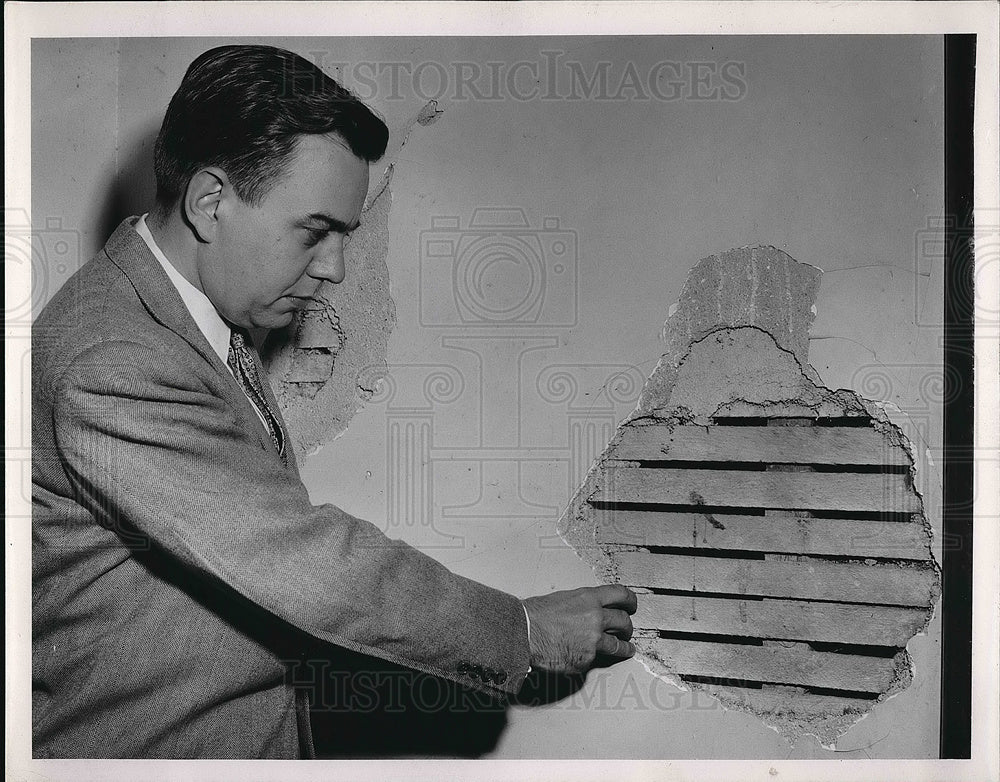 1953 Press Photo Sen Donald Rolf at Columbia State School - Historic Images