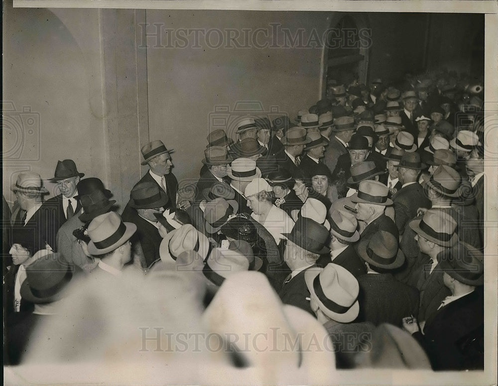 1934 Press Photo John Curry voted out as NYC Tammany leader - Historic Images