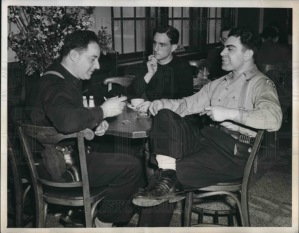 1946 Press Photo Meyer Rubenstein, Al Maiella and Martin Samovitt of the UN - Historic Images