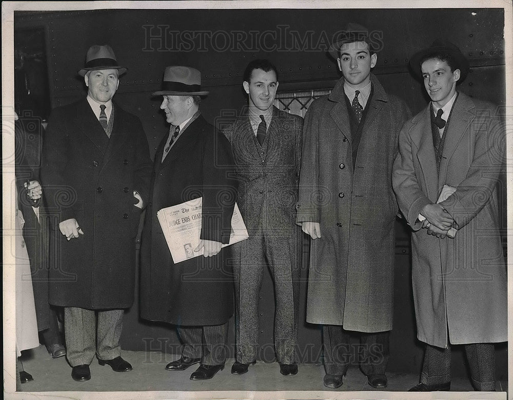 1939 Press Photo Dan Tierney, Paul Kritchell, Herbert WHite, Marius Russol - Historic Images