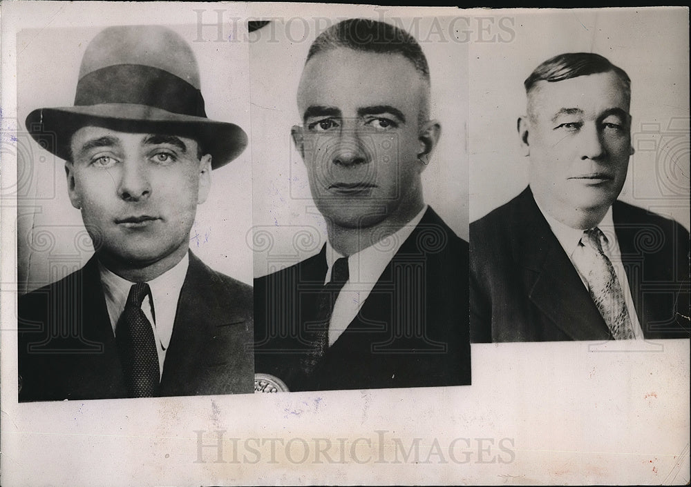 1935 Charles Tierney and James Crumley Suspended Police Officials - Historic Images