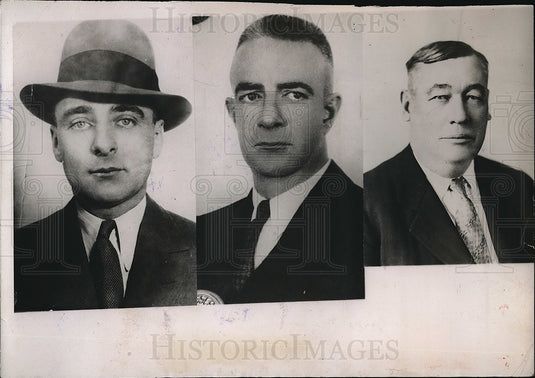 1935 Charles Tierney and James Crumley Suspended Police Officials - Historic Images