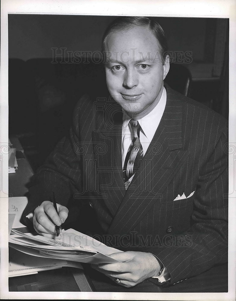 1950 Press Photo Elmer Staats Named Assistant Director U.S. Budget Washington DC-Historic Images