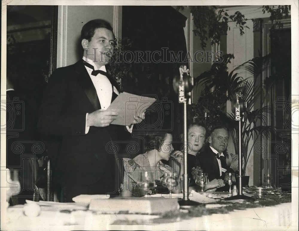 1937 Press Photo Order of Fred Smiths of America Banquet Hotel Biltmore New York - Historic Images