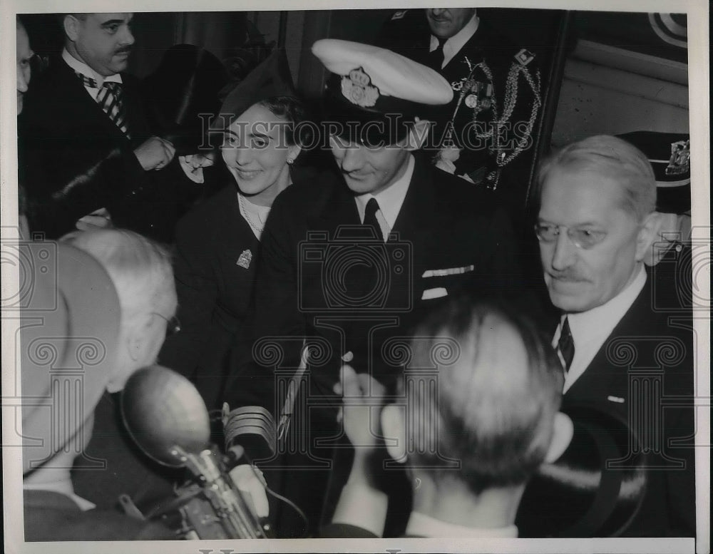 1939 Press Photo Crown Prince Frederik Denmark and Iceland in Chicago - Historic Images