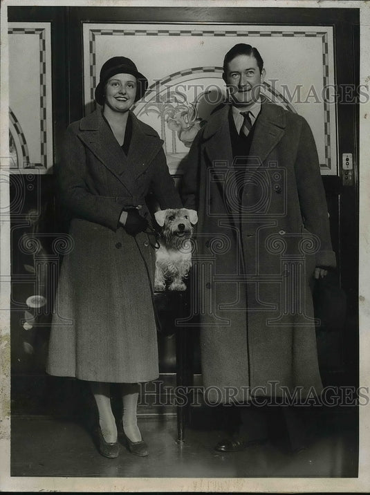 1932 Prince Girlolamo Rispiglude and his American Bride - Historic Images