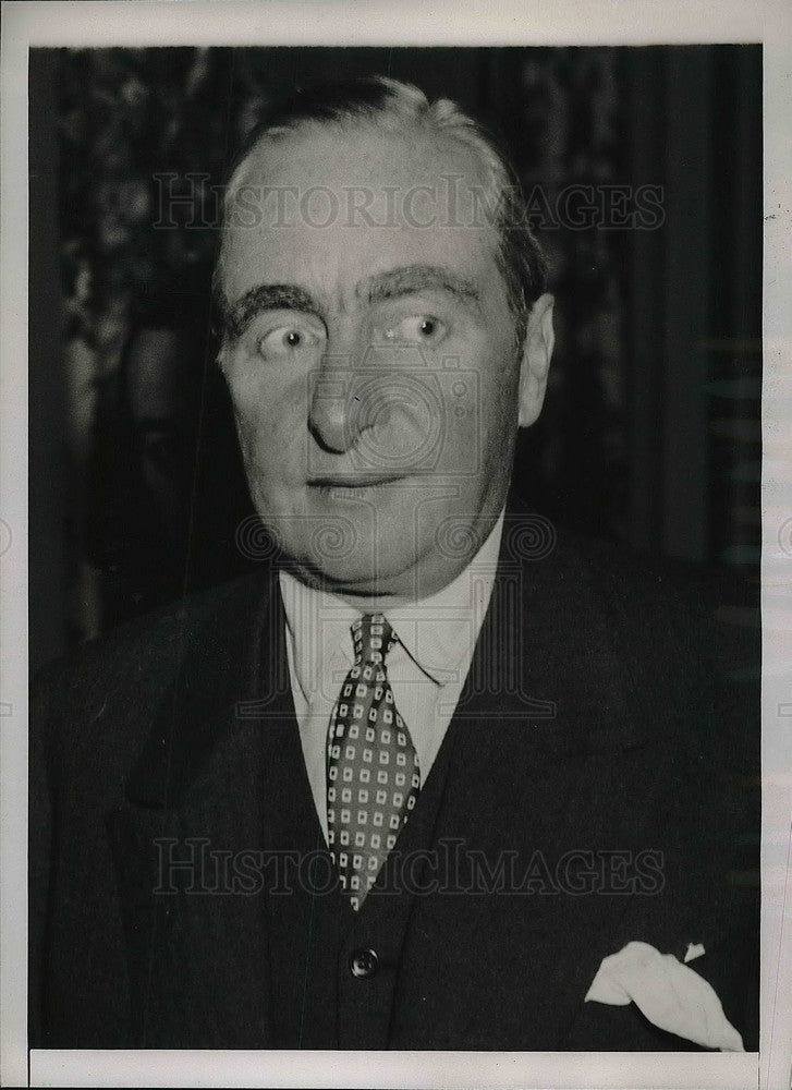 1937 Press Photo Ogden L Mills, ex Sec of the Treasury dies of heart disease-Historic Images