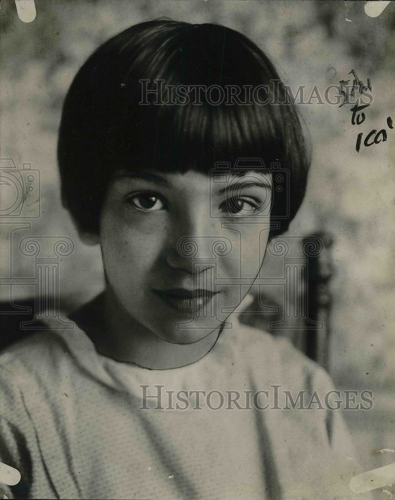 1925 Press Photo Nova Clem portrait small child - Historic Images