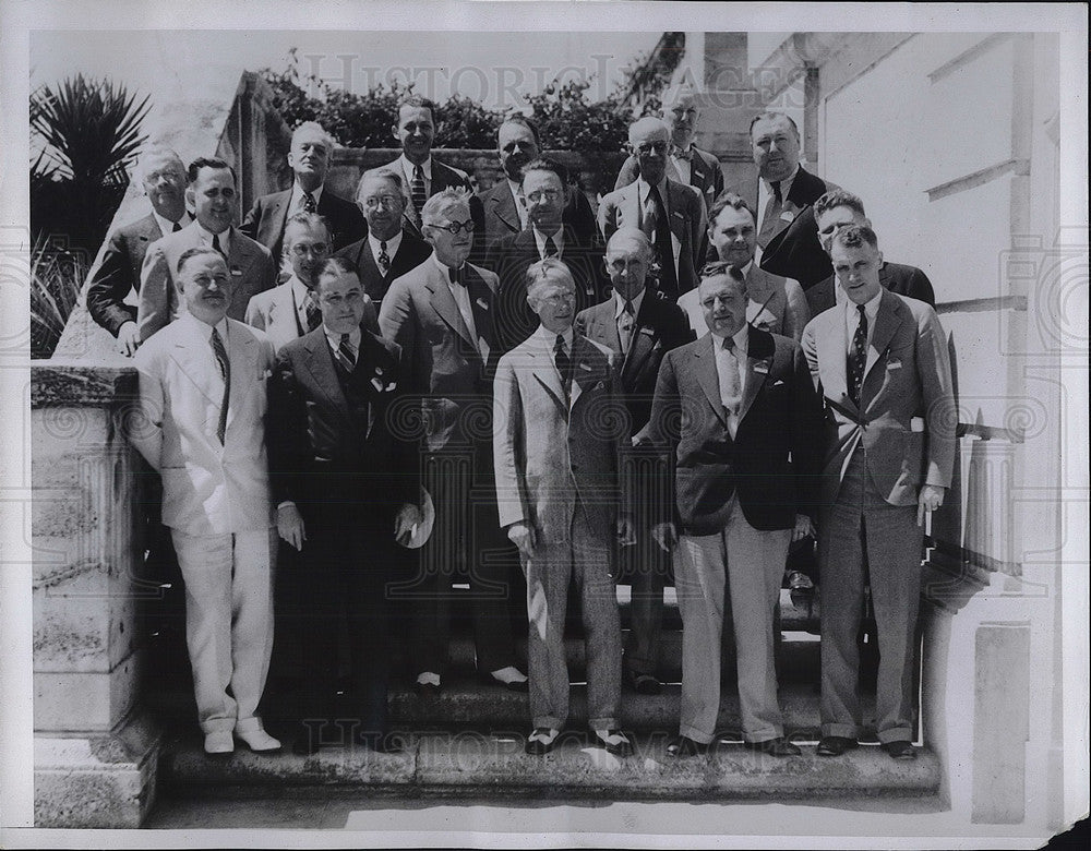 1935 Press Photo Attendees Of National Association Insurance Agents Convention - Historic Images