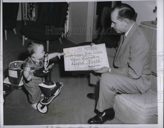 1954 President Harold Marker, Eastern Illinois State College Alumni - Historic Images