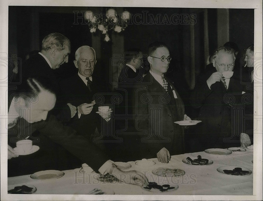 1937 Press Photo Nine Power Conference, G. Bruce, Norman Davis, Mazim Litvinoff - Historic Images