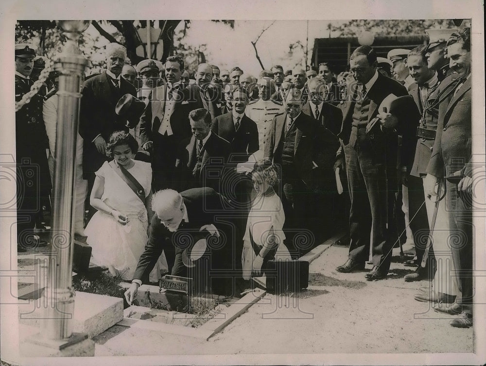 1922 Press Photo President Don Jose De Almeida in Rio De Janeiro - Historic Images