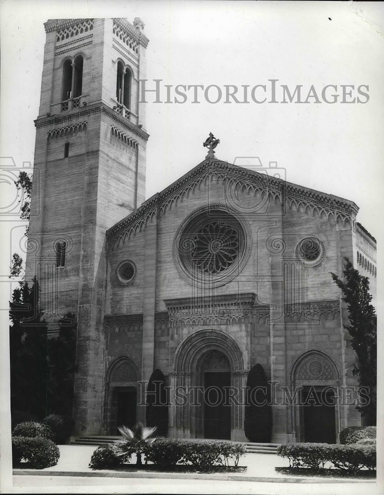 1937 Press Photo Wilshire Methodist Episcopal Church in Los Angeles - Historic Images