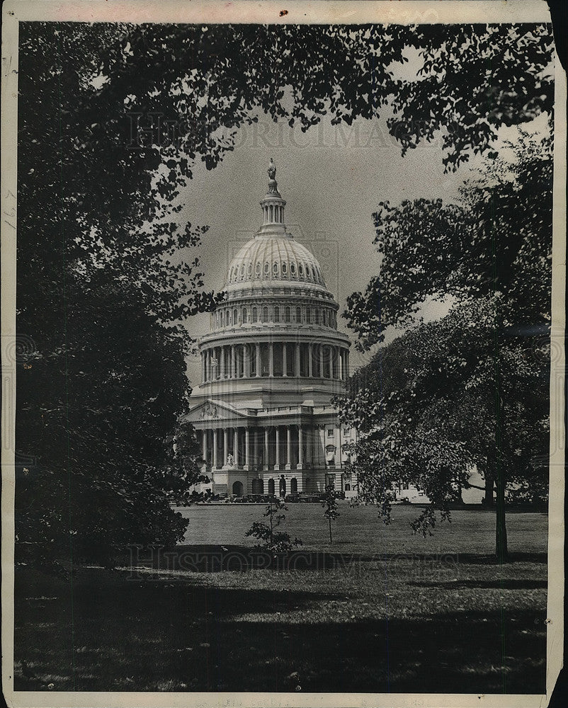 1930 Press Photo View of Capitol Dome in Washington, D.C. - Historic Images