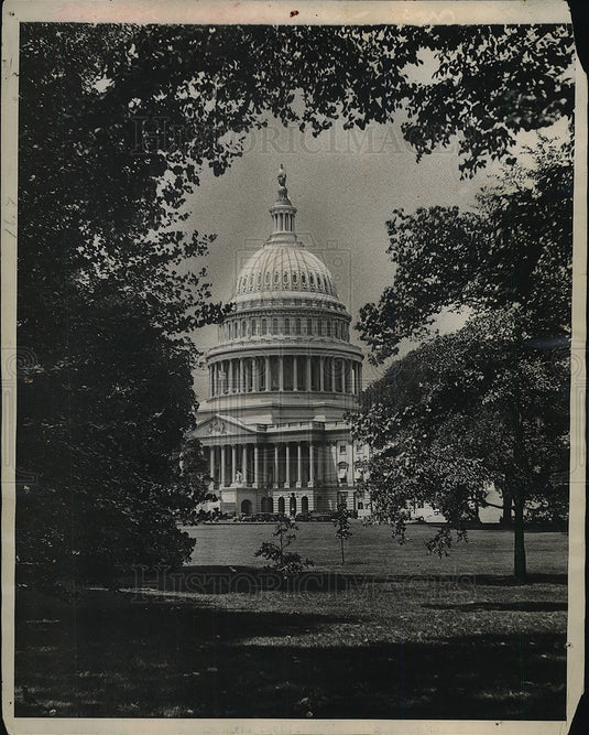 1930 Press Photo View of Capitol Dome in Washington, D.C. - Historic Images
