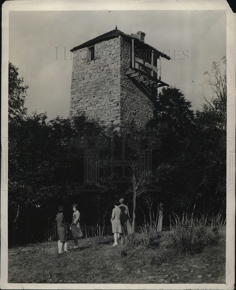 1928 Jackson;s Ferry, Va old stone tower on New River - Historic Images