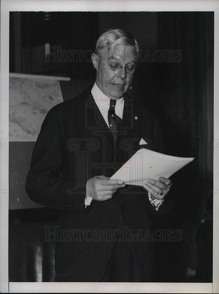 1935 Brig. Gen. C. E. Kilbourne at House Military Affairs Committee - Historic Images