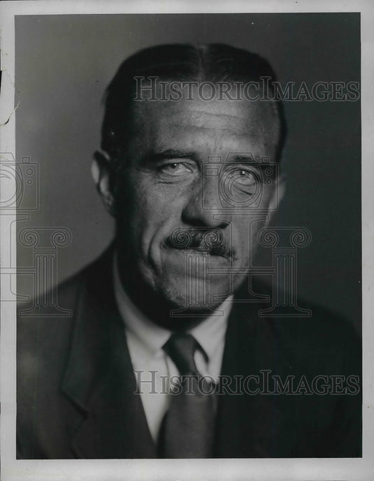 1934 Press Photo Professional Tennis Player Melvin Kann - neb12239-Historic Images