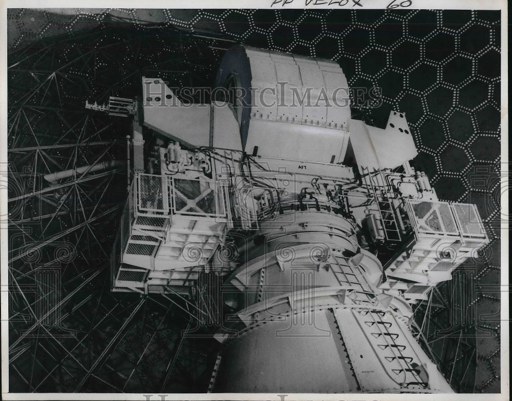 1963 Press Photo Inside of huge Radome - Historic Images