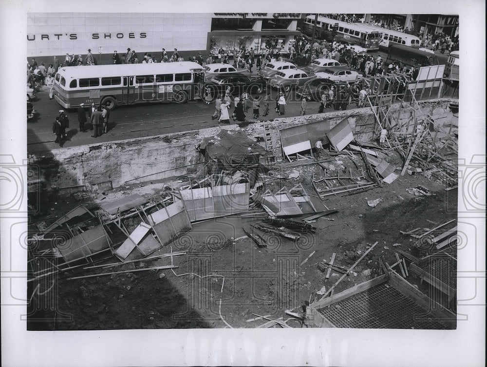 1956 Aftermath of windstorm in Chicago  - Historic Images