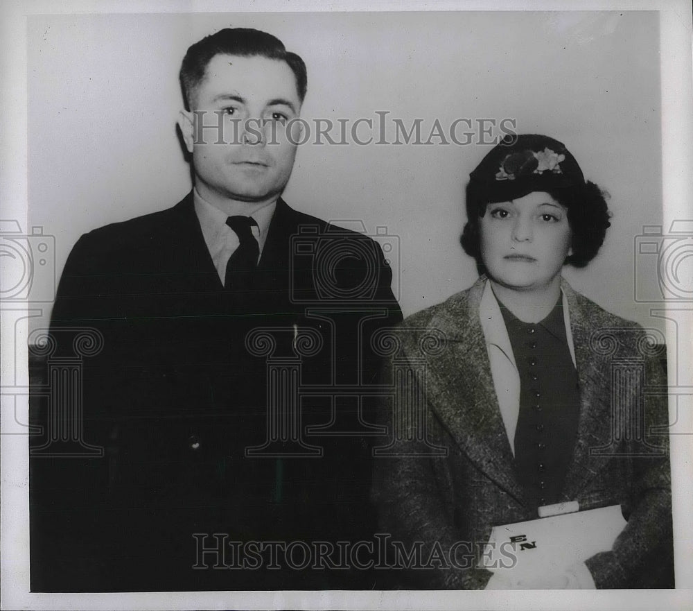 1937 Press Photo Mr and Mrs William Nesbit after arrest - neb12823-Historic Images