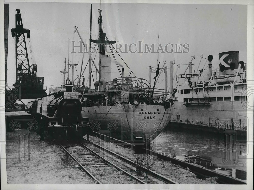 1938 Norwegian Freighter Belmoira, A Japanese &quot;K&quot; Line Ship - Historic Images