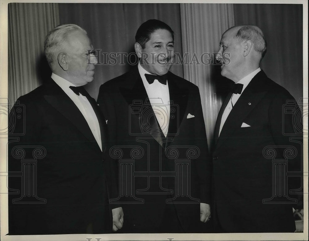 1943 Press Photo Enrique Penranda President of Bolivia, Edward Feely, Frederick - Historic Images