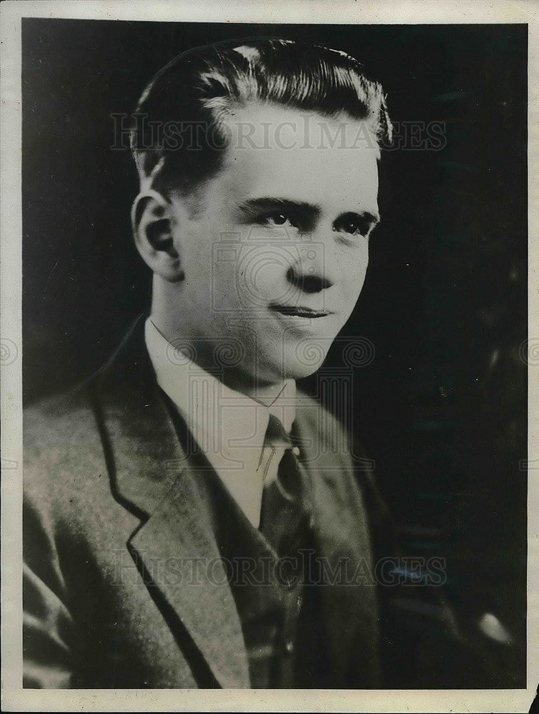 1931 Press Photo Oscar Johnson II fought off kidnappers - Historic Images