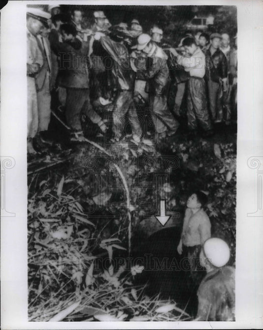 1966 Kuroiso Japan rescuers carry Carbon Monoxide Poisoning Victims - Historic Images